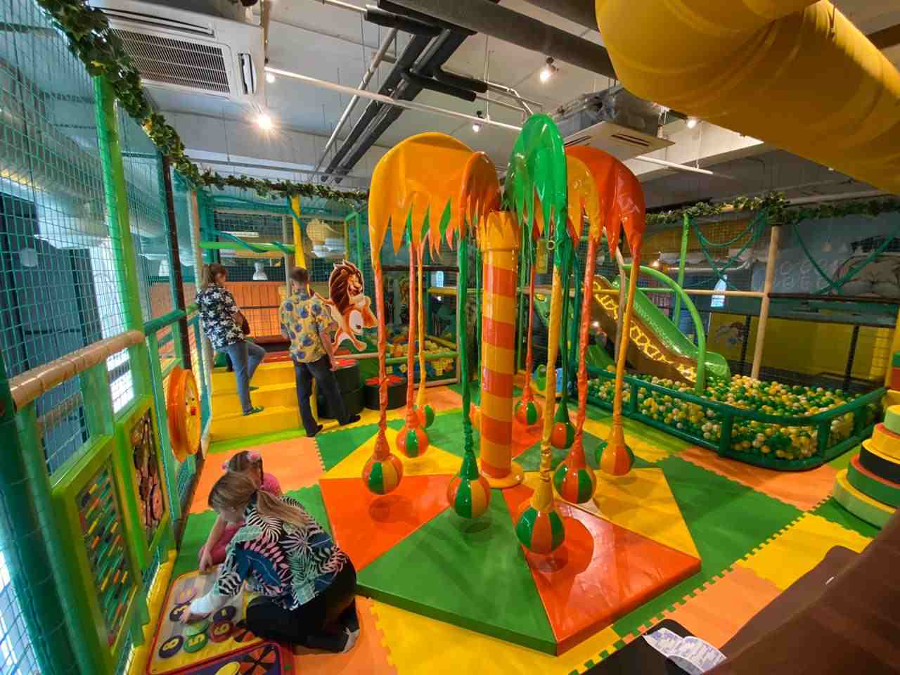 Развлекательный центр для детей в тематике джунгли