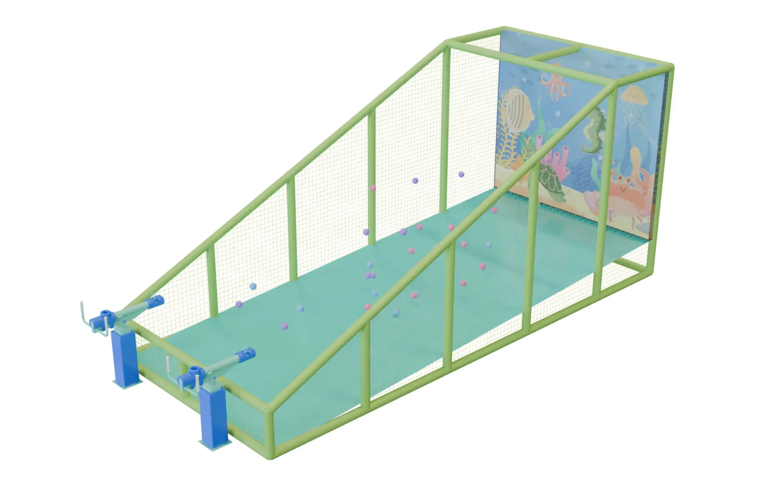 Интерактивная панель с воздушными пушками «Ракушки»