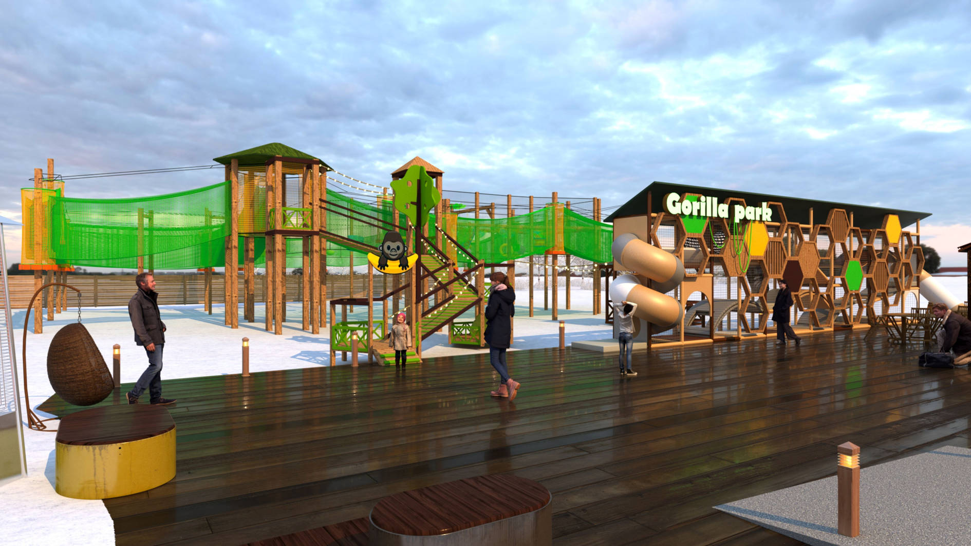 Веревочный парк Gorilla Park — завод-изготовитель «АВИРА» Веревочный парк Gorilla Park