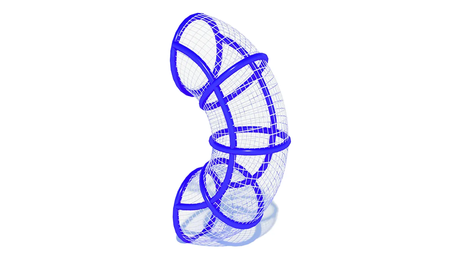 Плетенный переход для детского лабиринта
