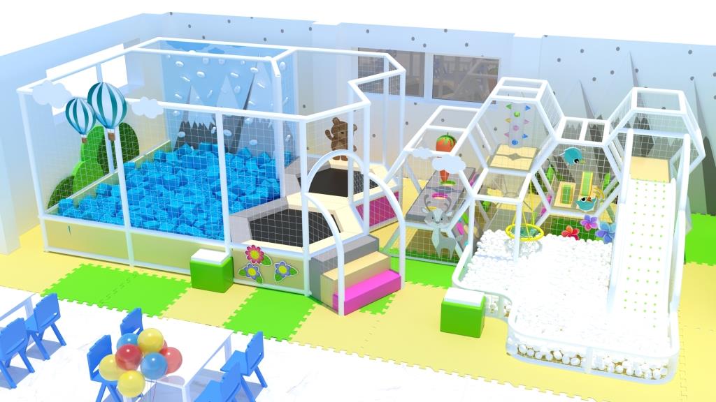 Детская игровая комната с лабиринтом «Соты»