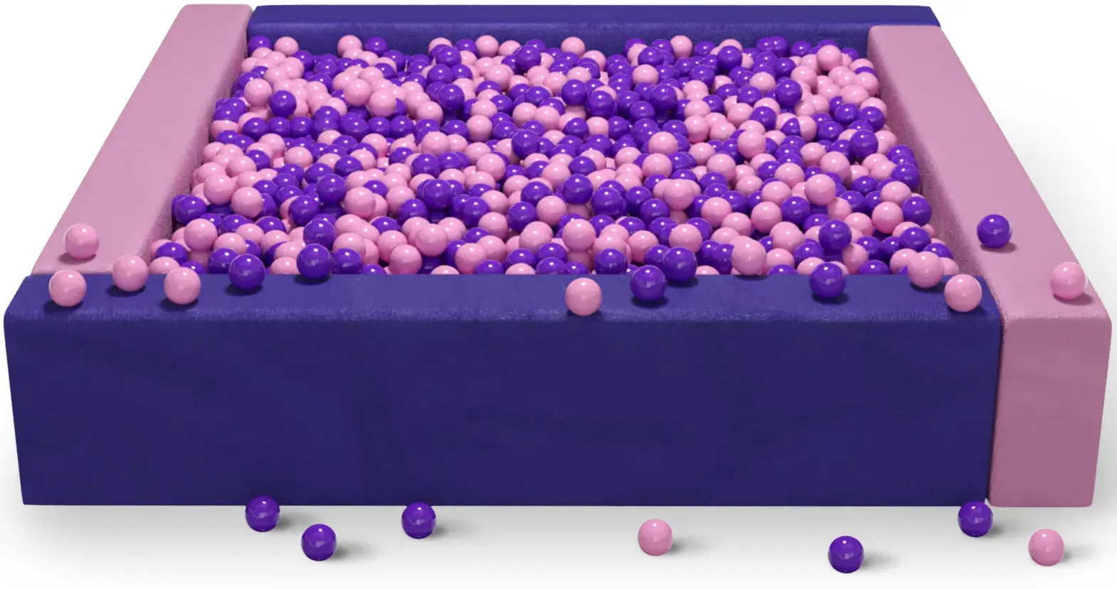 Cухой бассейн квадратный двухцветный «Йогурт»