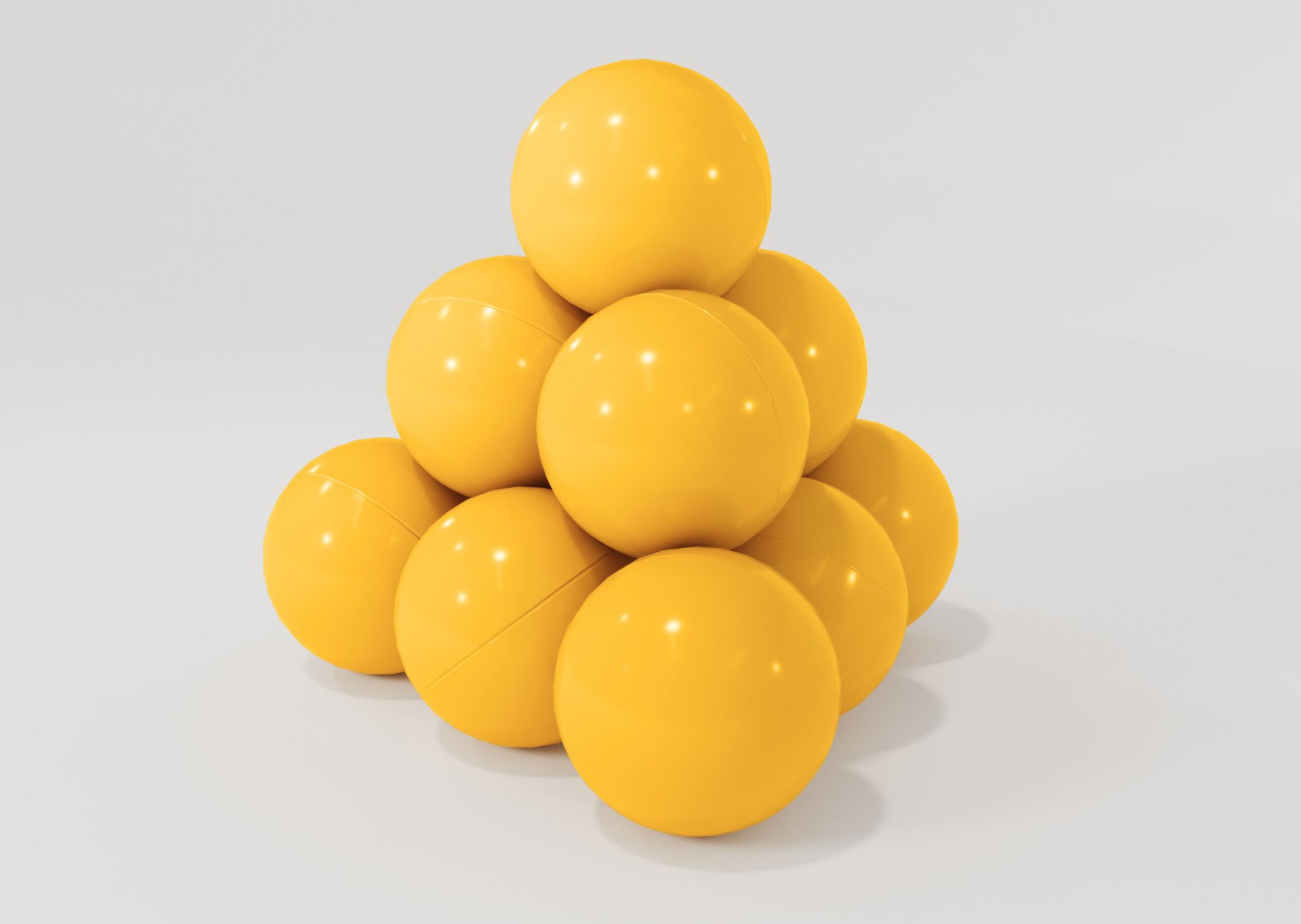 Желтые шарики для сухого бассейна