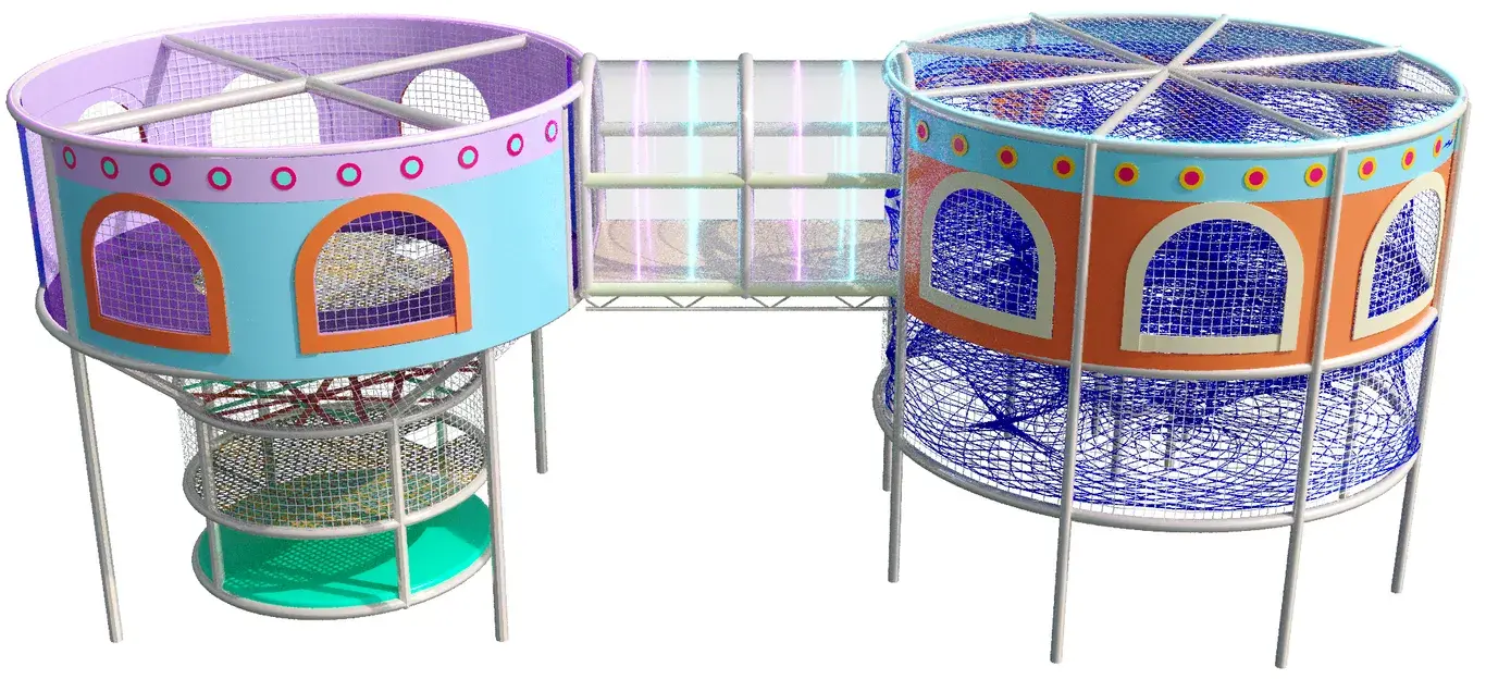 Плетеный двойной игровой комплекс «Параллель»