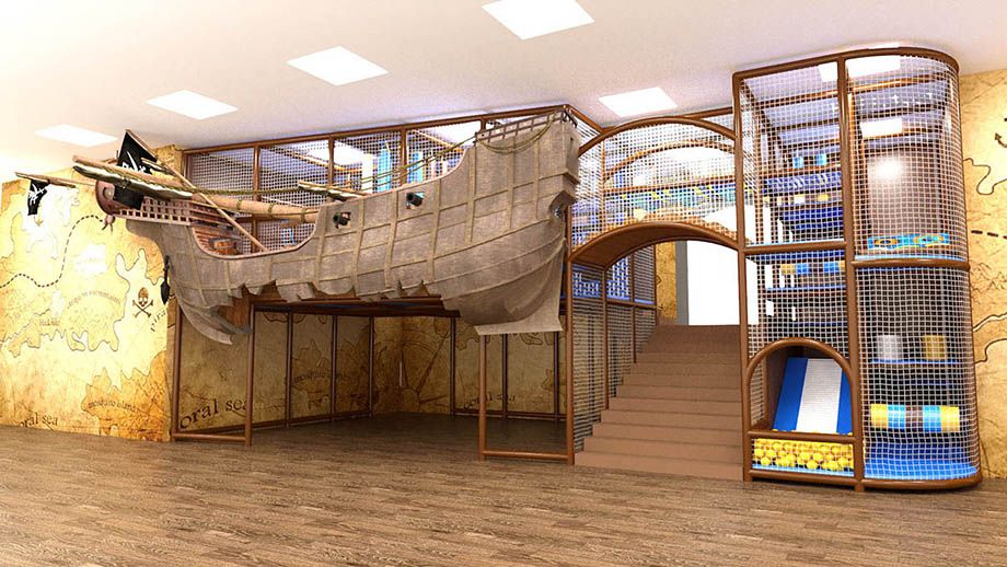 Детский игровой лабиринт Пиратский корабль