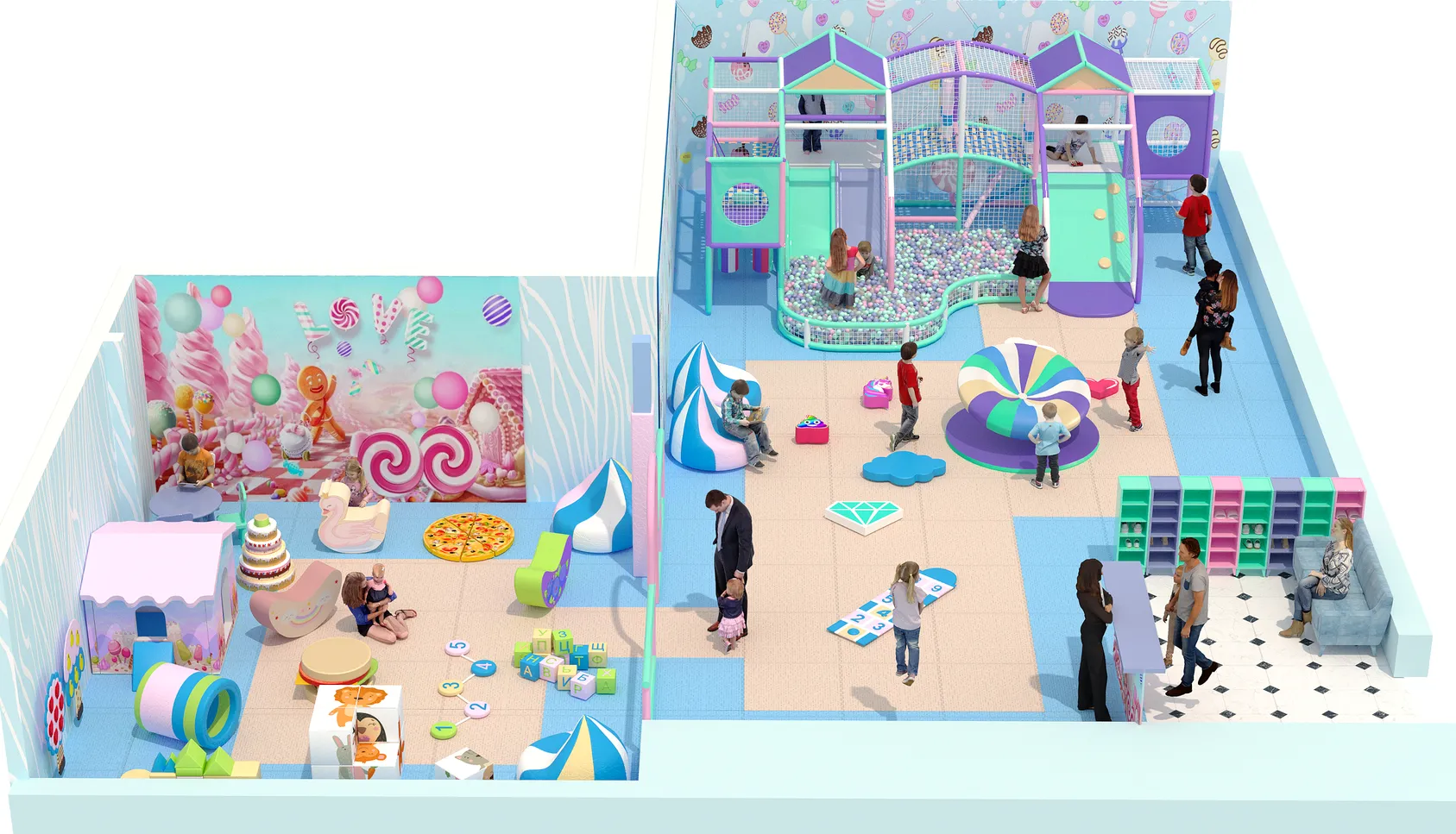 Детская игровая комната «Сахарная планета»