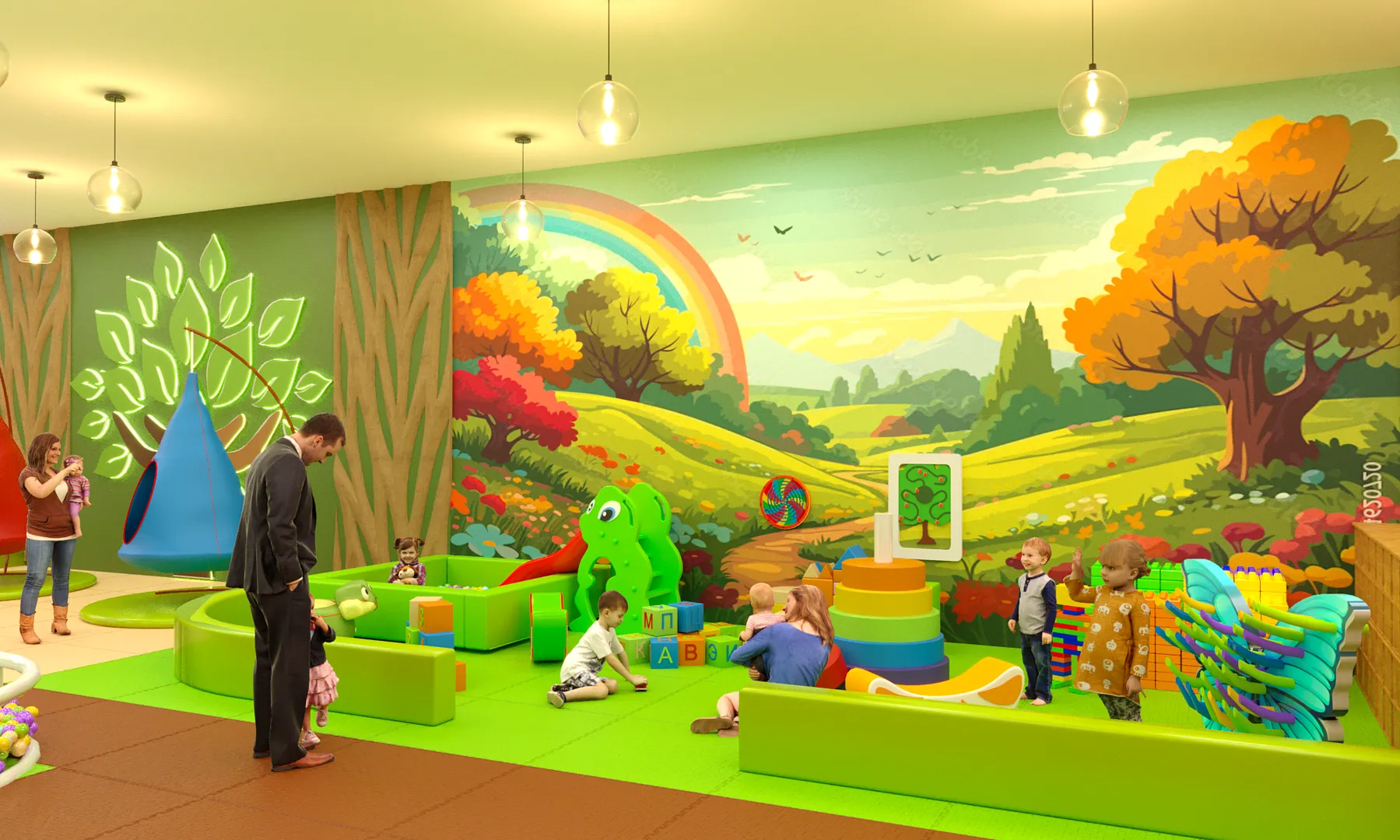 Игровая комната «На лужайке»