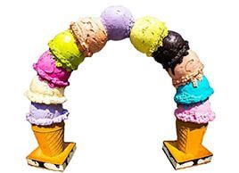 Входная группа-арка «Мороженое»