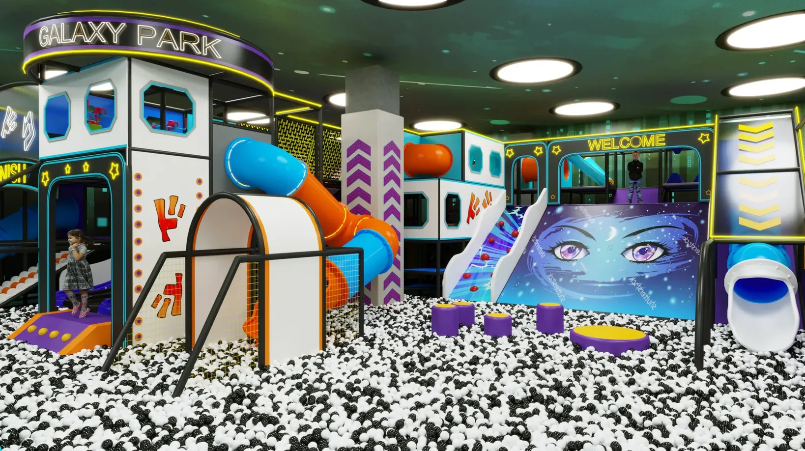[3] В Самаре открылся развлекательный центр «Дримикс» — 850 м² космического киберпанка