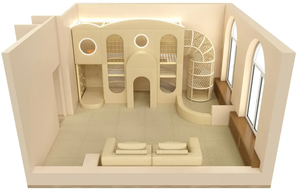 Детский игровой лабиринт для ресторана «Облака и арки»