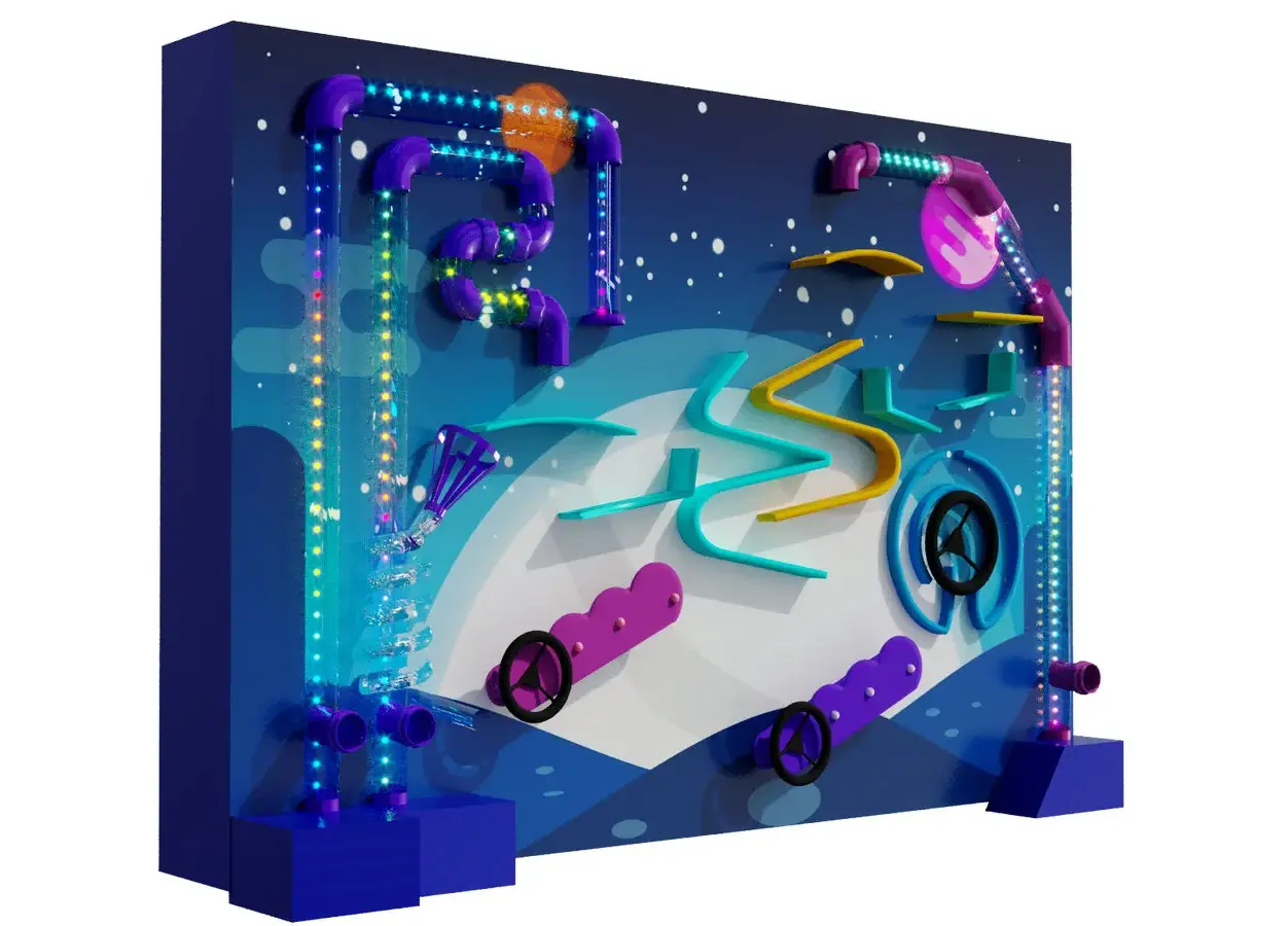 Интерактивная пневмостена «Звёзды»