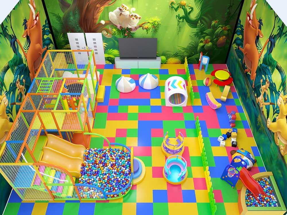 Детская игровая комната Цветные пазлы