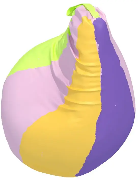 Пуфик «Капля» 8 клиньев