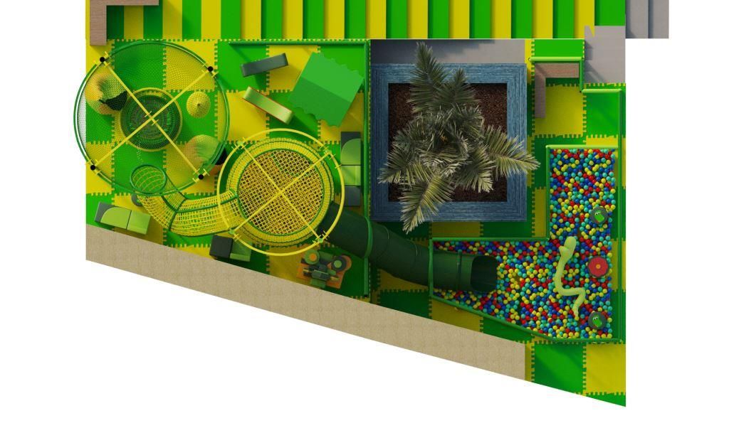 Вязаный комплекс Зеленый лес