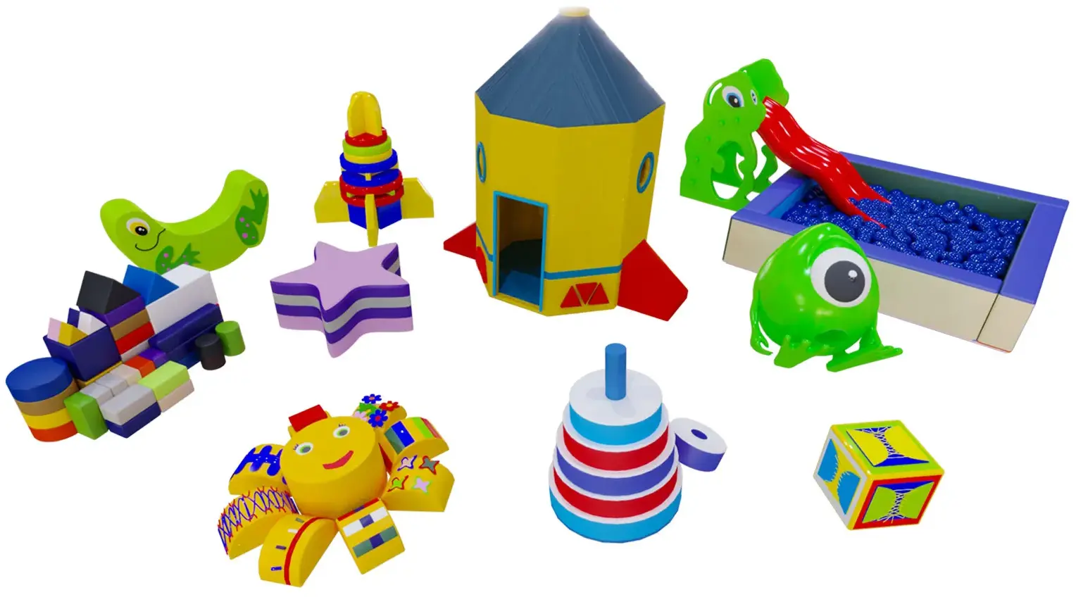 Комплект мягких модулей «Рокет-Бум»