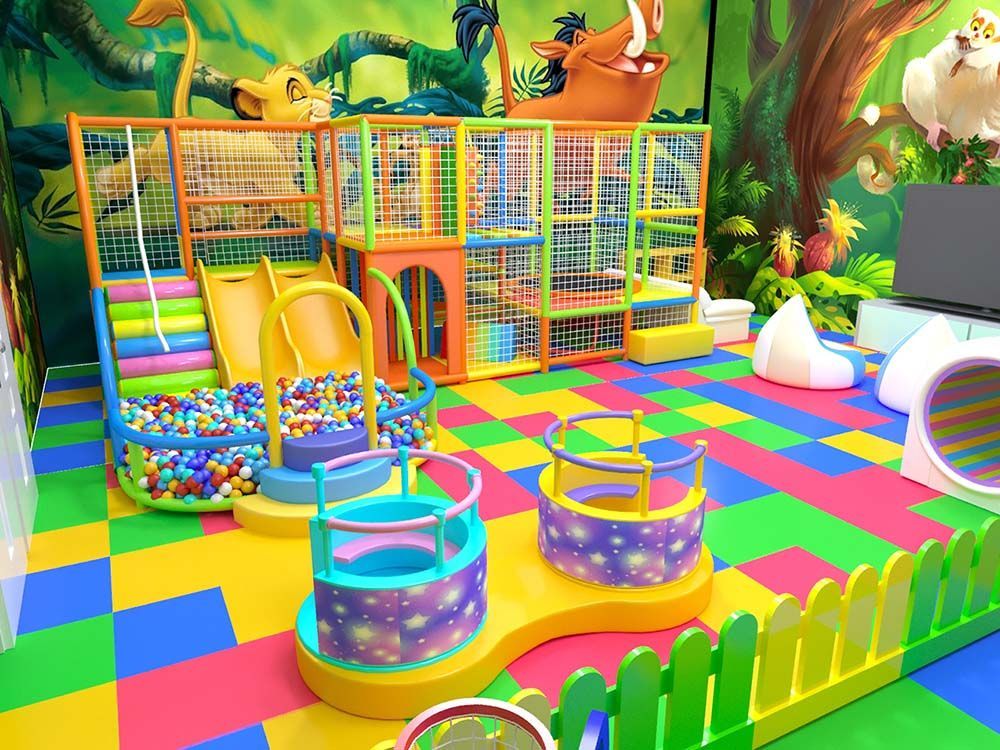 Детская игровая комната Цветные пазлы
