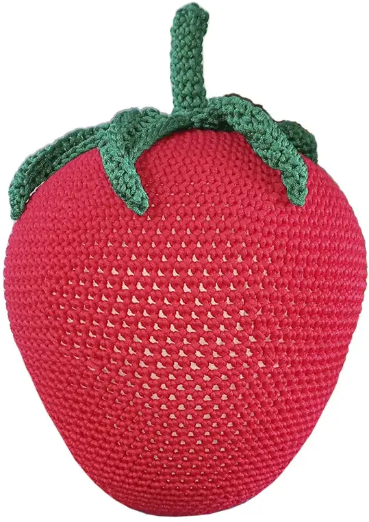 Мягкая игрушка «Клубничка» с вязаным чехлом