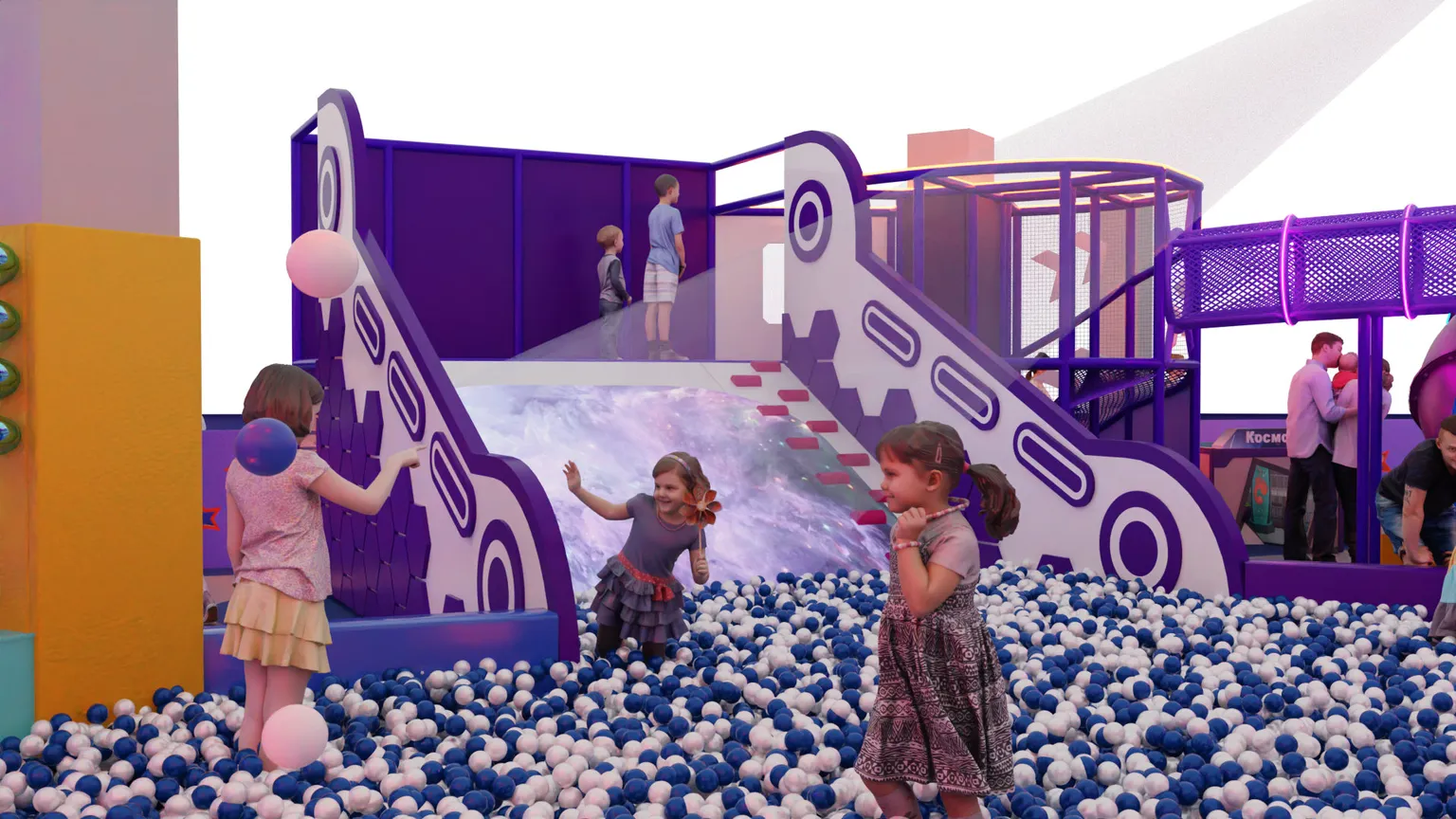 Горка-косогор с мультимедийной проекцией «Гравити»