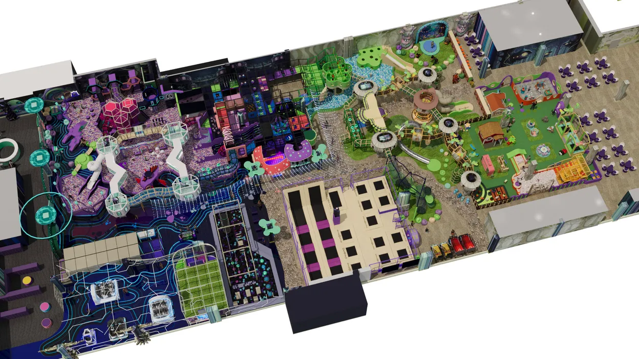 Масштабный парк «Кристаллиум» с тематическими зонами