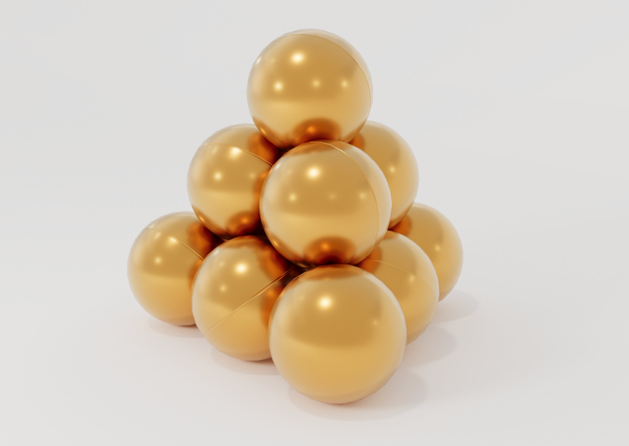 Золотые шарики для сухого бассейна