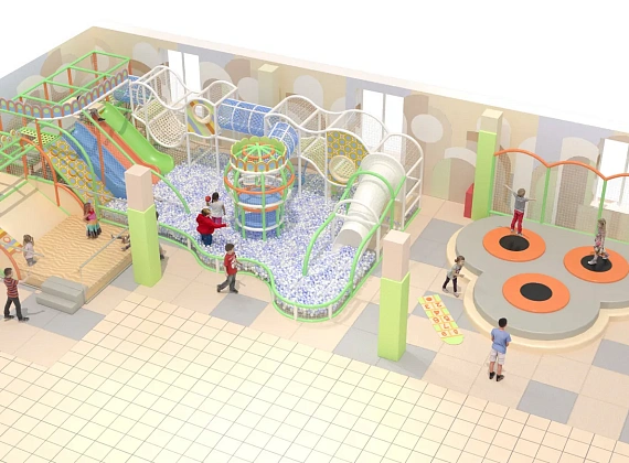 Детский игровой лабиринт «Карамельный Бриз»