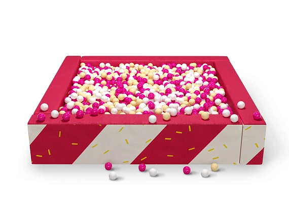 Cухой бассейн квадратный с УФ печатью «Candy»