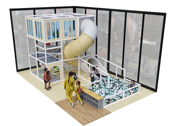 Детский игровой лабиринт для ЖК «Прыжок в шары»