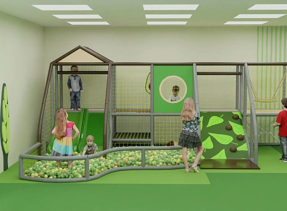 Детский игровой лабиринт «Листик» Фото 1