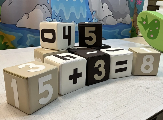 Набор кубиков Цифры, 10 деталей Фото 2