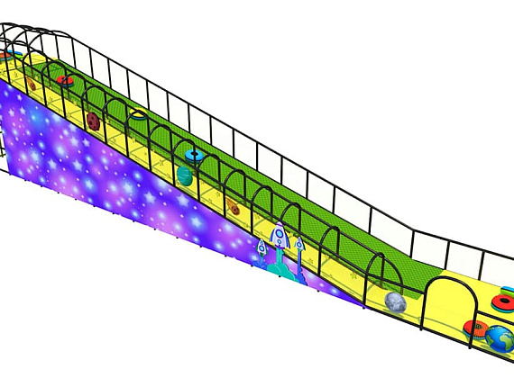 Тюбинговая горка Ракета