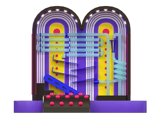Интерактивная пневмостена «Пульс» Фото 1