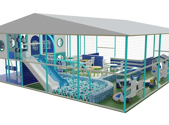 Детский уличный лабиринт «Морская станция» Фото 2