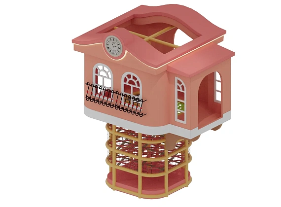 Вязаный улей «Дом с часами»