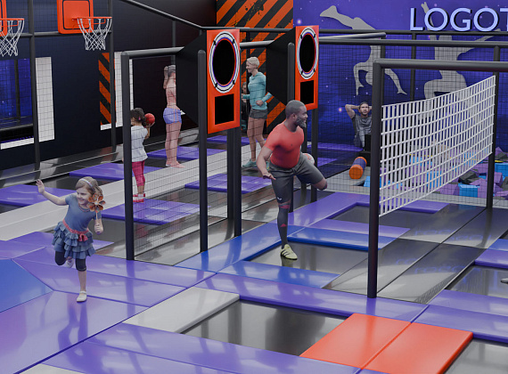 Батутный центр 135 м2 «Индиго» Фото 1