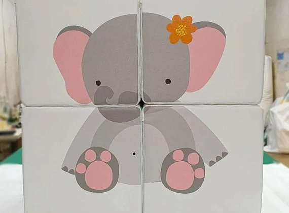 Набор кубиков «Собери рисунок» с аппликацией Фото 3