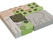 Тетрис «Животные» с аппликацией Фото 1