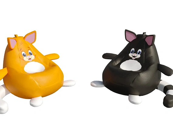 Кресло с УФ-печатью «Кот»