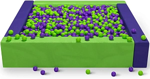 Cухой бассейн квадратный двухцветный «Салатовый»