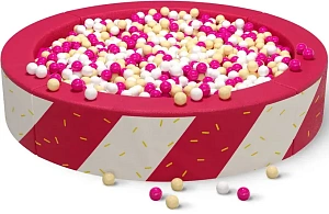 Сухой бассейн круглый с УФ печатью «Candy»