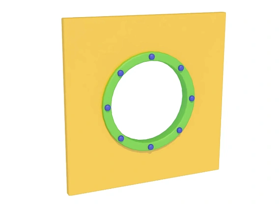 Вход-иллюминатор для детского лабиринта