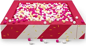 Cухой бассейн квадратный с УФ печатью «Candy»