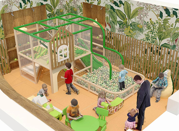 Детский игровой лабиринт Домик на дереве