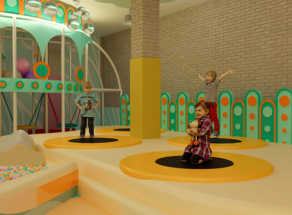 Детский игровой центр с подсветкой 1500 м2 "Лазурный берег" Фото 4