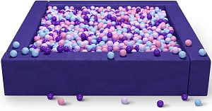Квадратный сухой бассейн для детей «Фиолетовый»