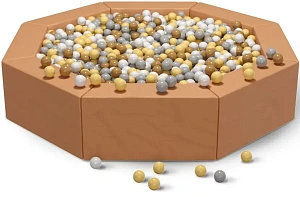 Сухой бассейн восьмигранник «Карамельный»