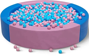 Сухой бассейн круглый двухцветный «Голубой»