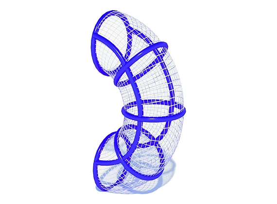 Плетенный переход для детского лабиринта