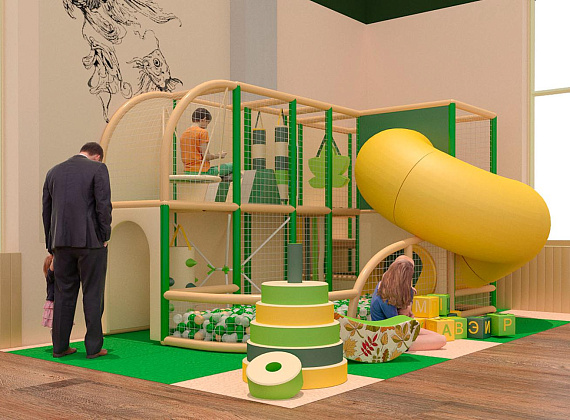 Детский игровой лабиринт Листва Фото 1