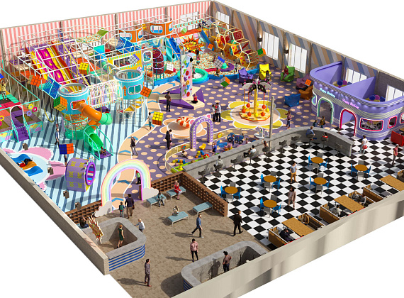Детский игровой центр 1500 м2 "Кубик-рубик" Фото 1