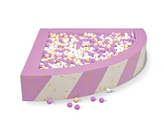 Cухой бассейн угловой с УФ печатью «Candy Rose»